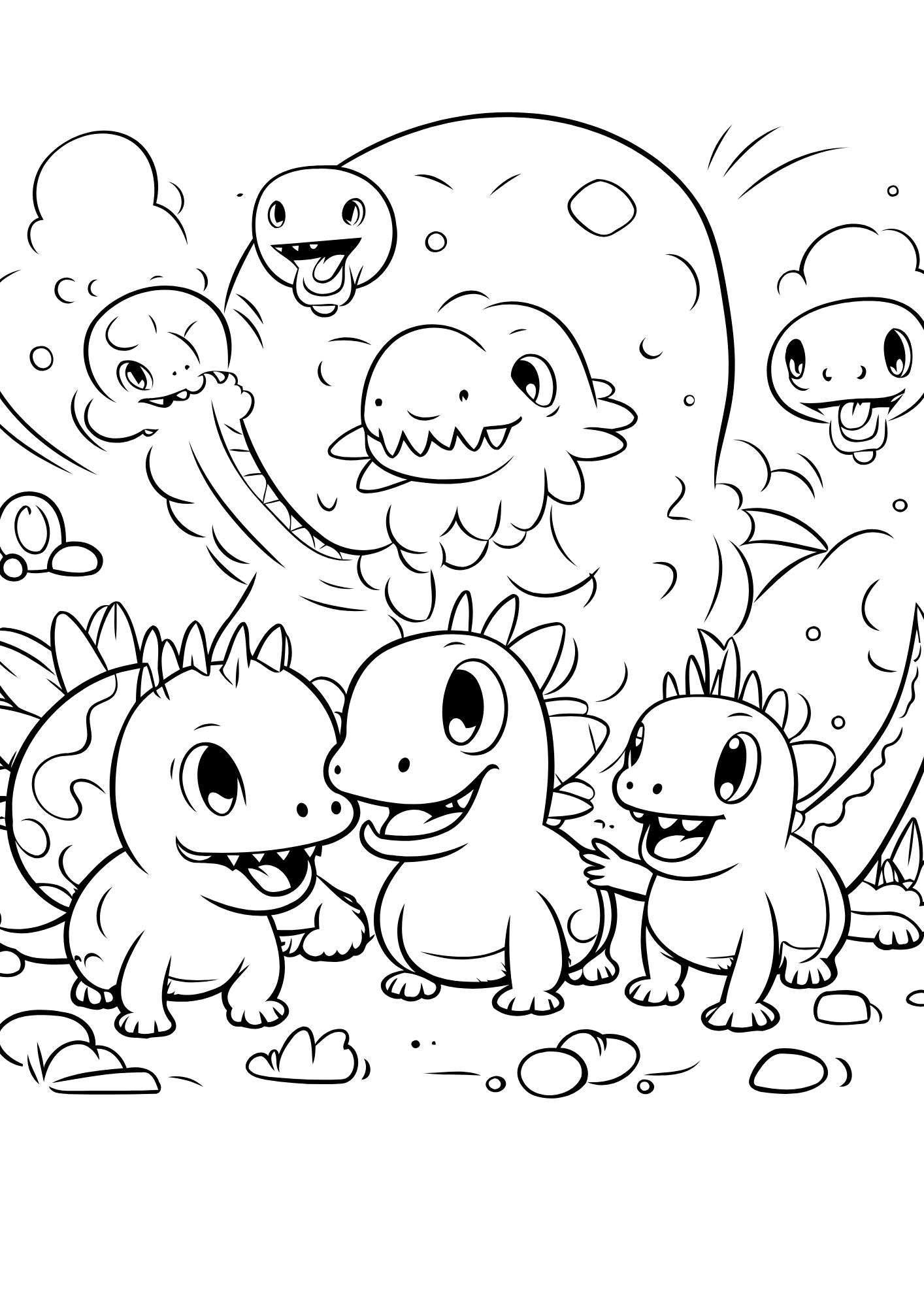 π¦ Dino Fun! Coloring Book for Kids Ages 3β6